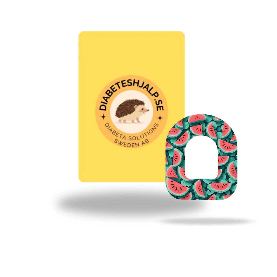 Omnipod Watermelon Universal pump overpatches.