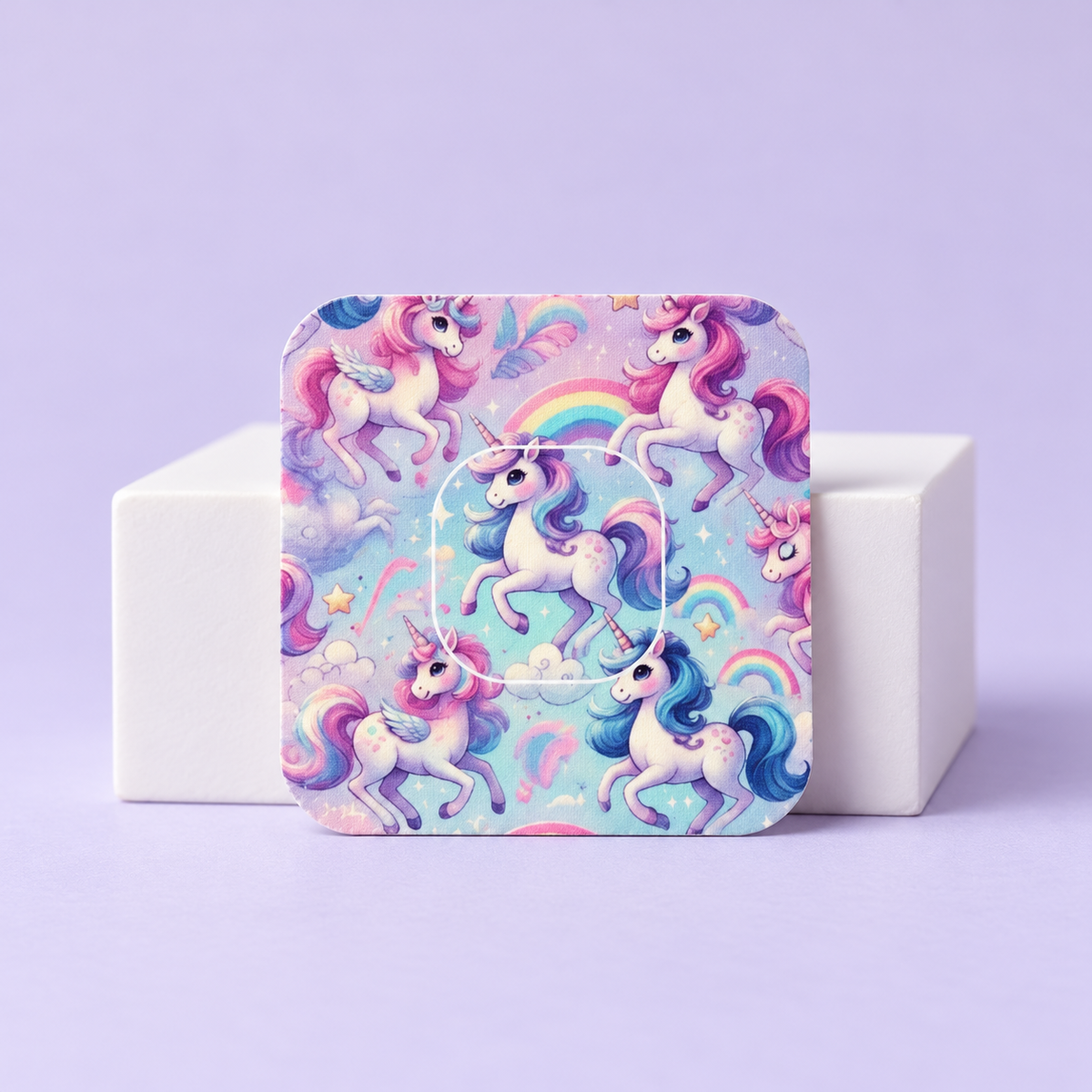 Unicorn Ponny CGM overpatches för simplera sync inkl. Sensor Sticker