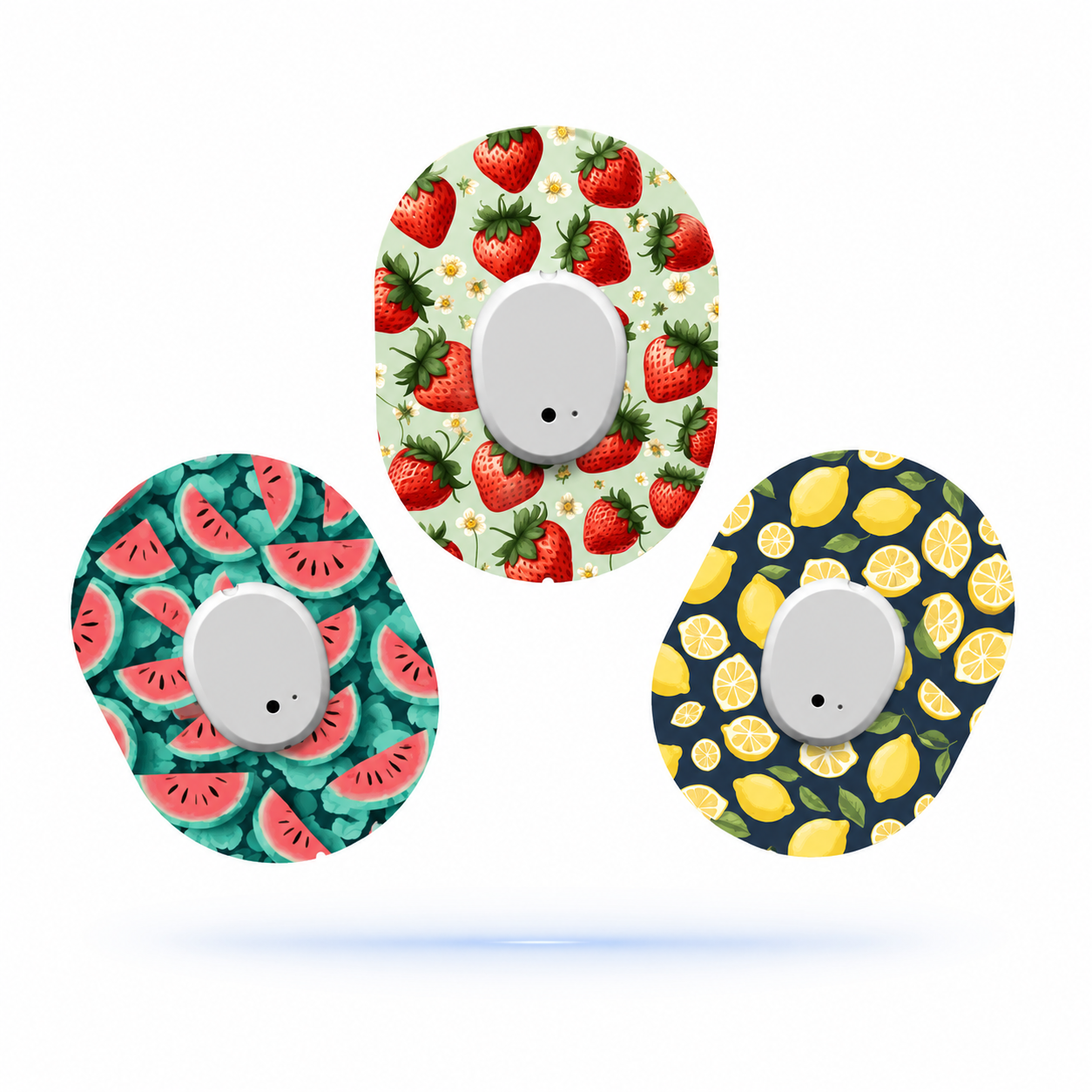 Dexcom G7 CGM-sensor overpatches – Fruit Mix 3-pack