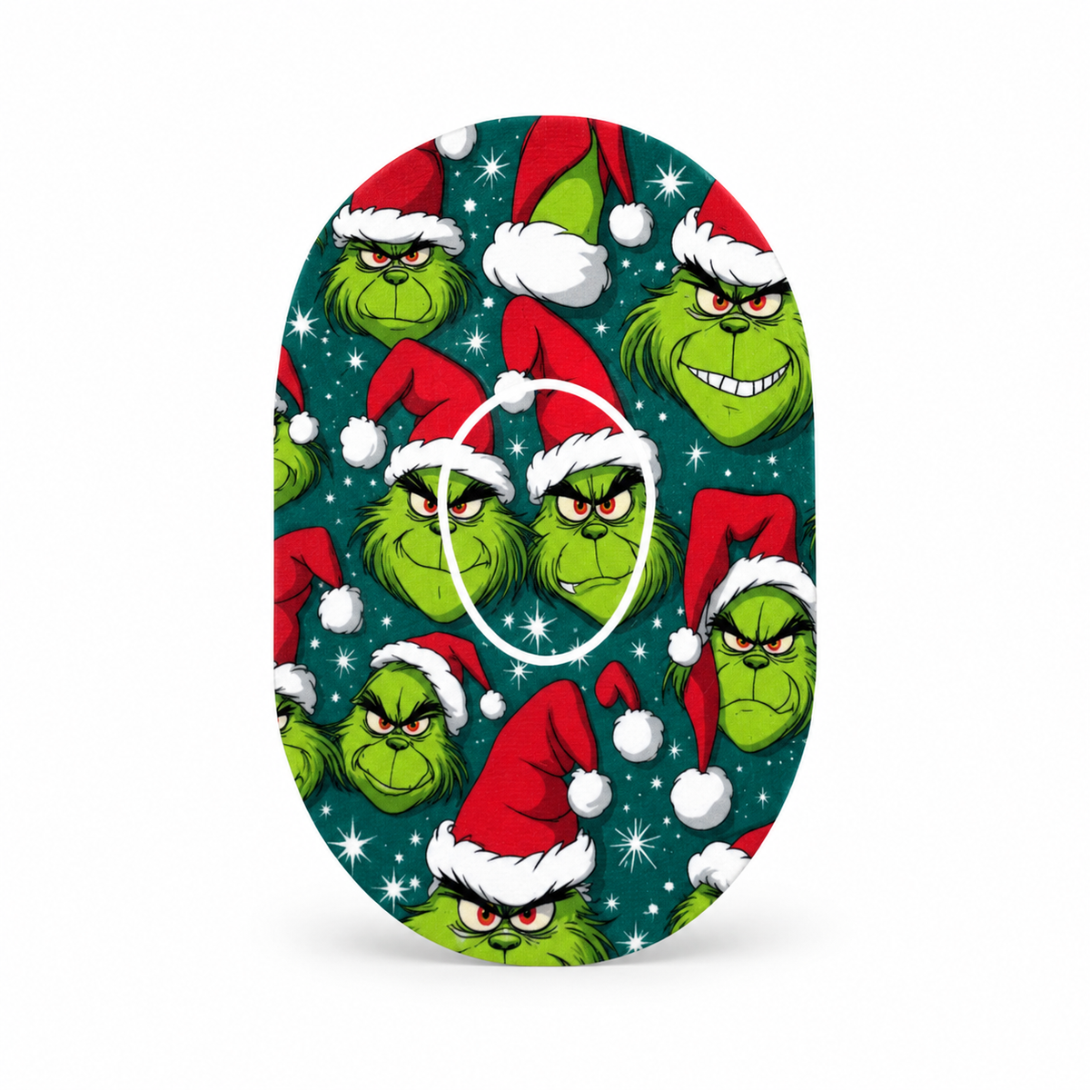 Dexcom G7 CGM-sensor overpatch – The Grinch Christmas inkl. Sensor Sticker