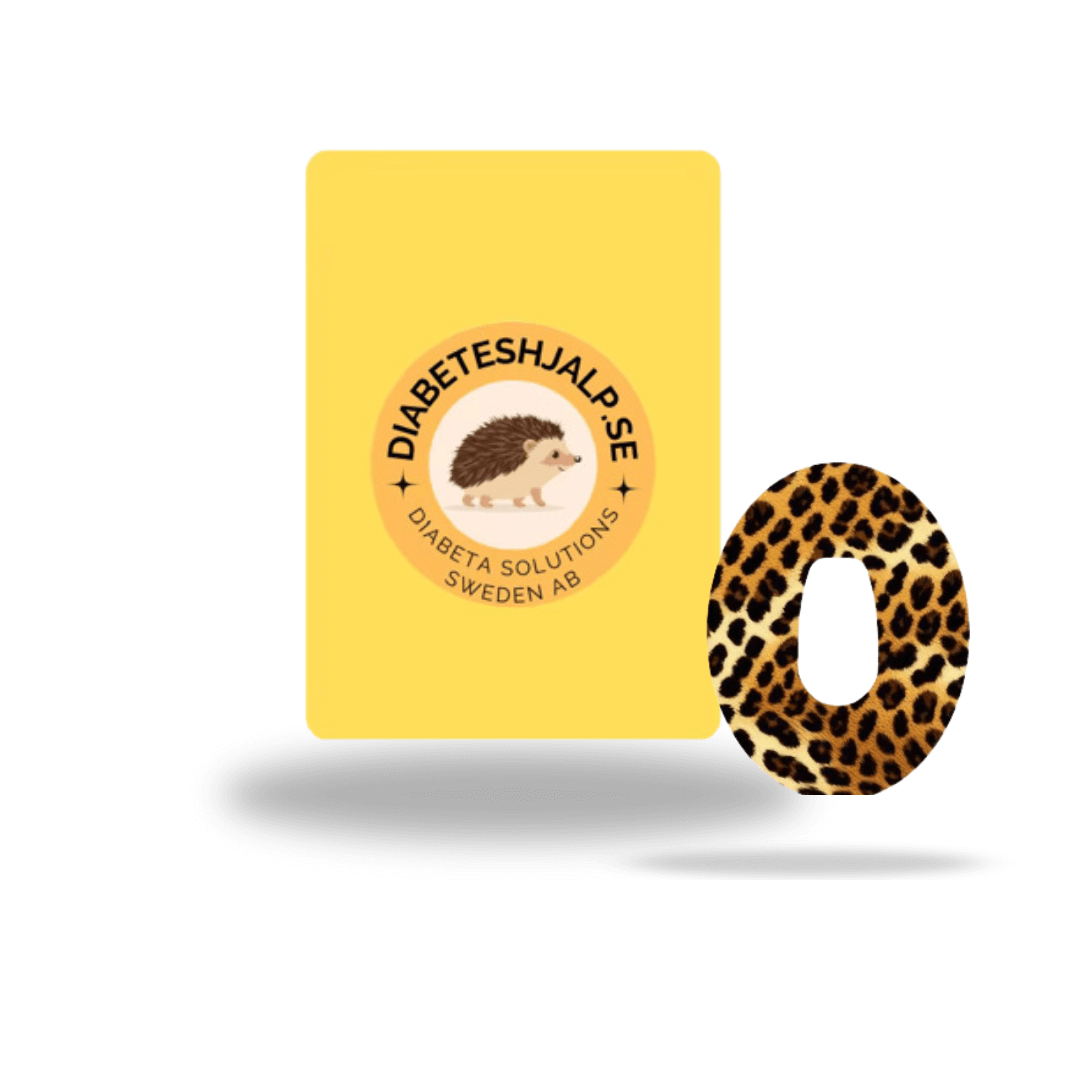 Diabeteshjalp Sensor plåster Leopardmönster CGM-Sensor overpatches för Dexcom G6