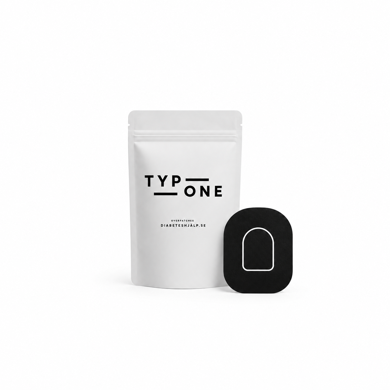 Black Overpatches for Omnipod 5 & Dash – incl. pump sticker