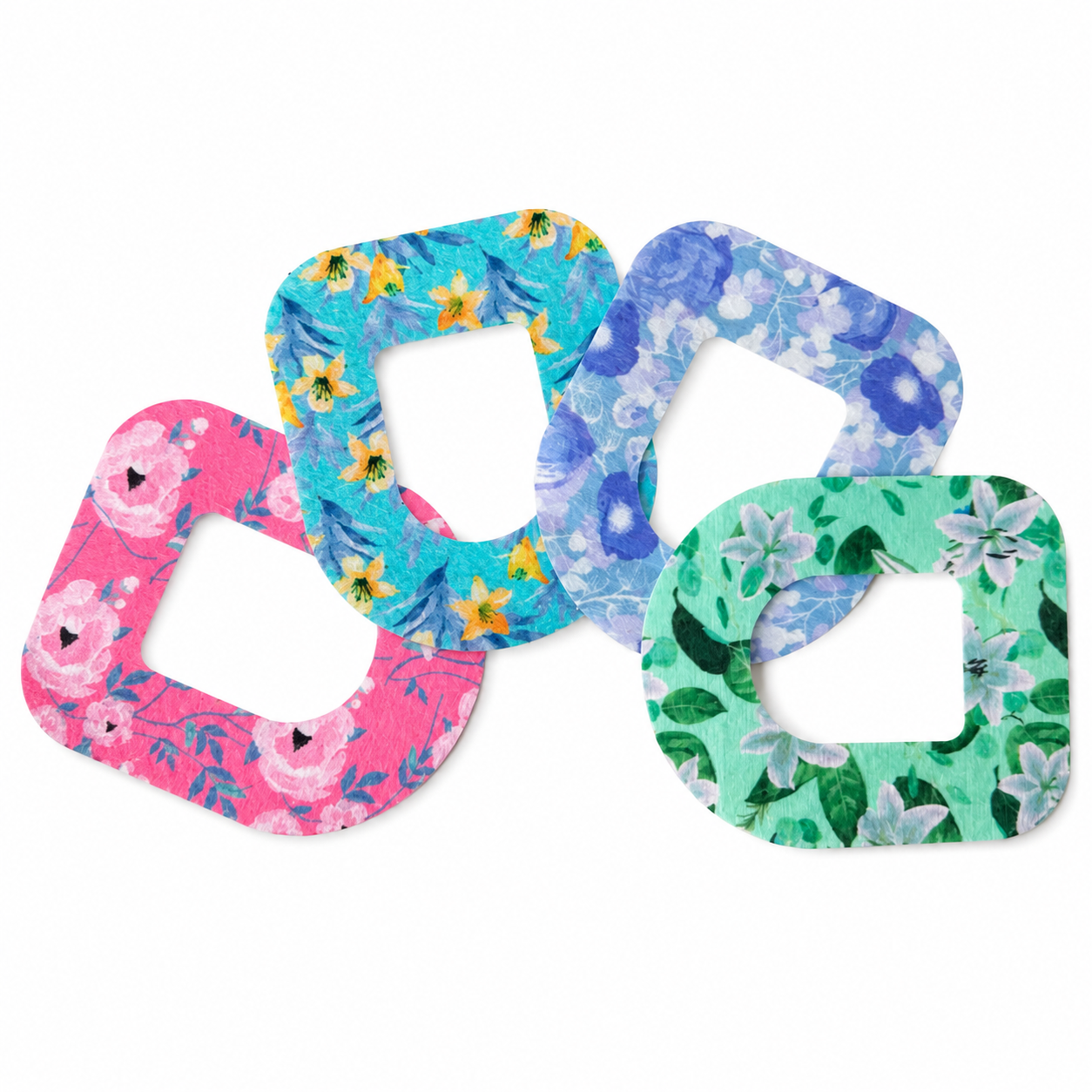 DiabetaGuard - Omnipod Whiteflower Patch (5-pack)