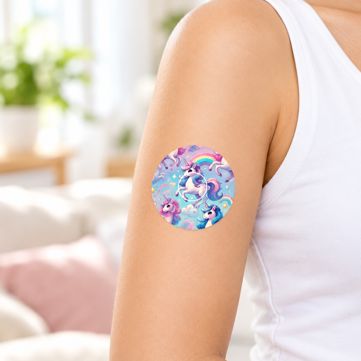 Unicorn Ponny CGM Patch för Freestyle Libre 3 inkl. Sensor Sticker