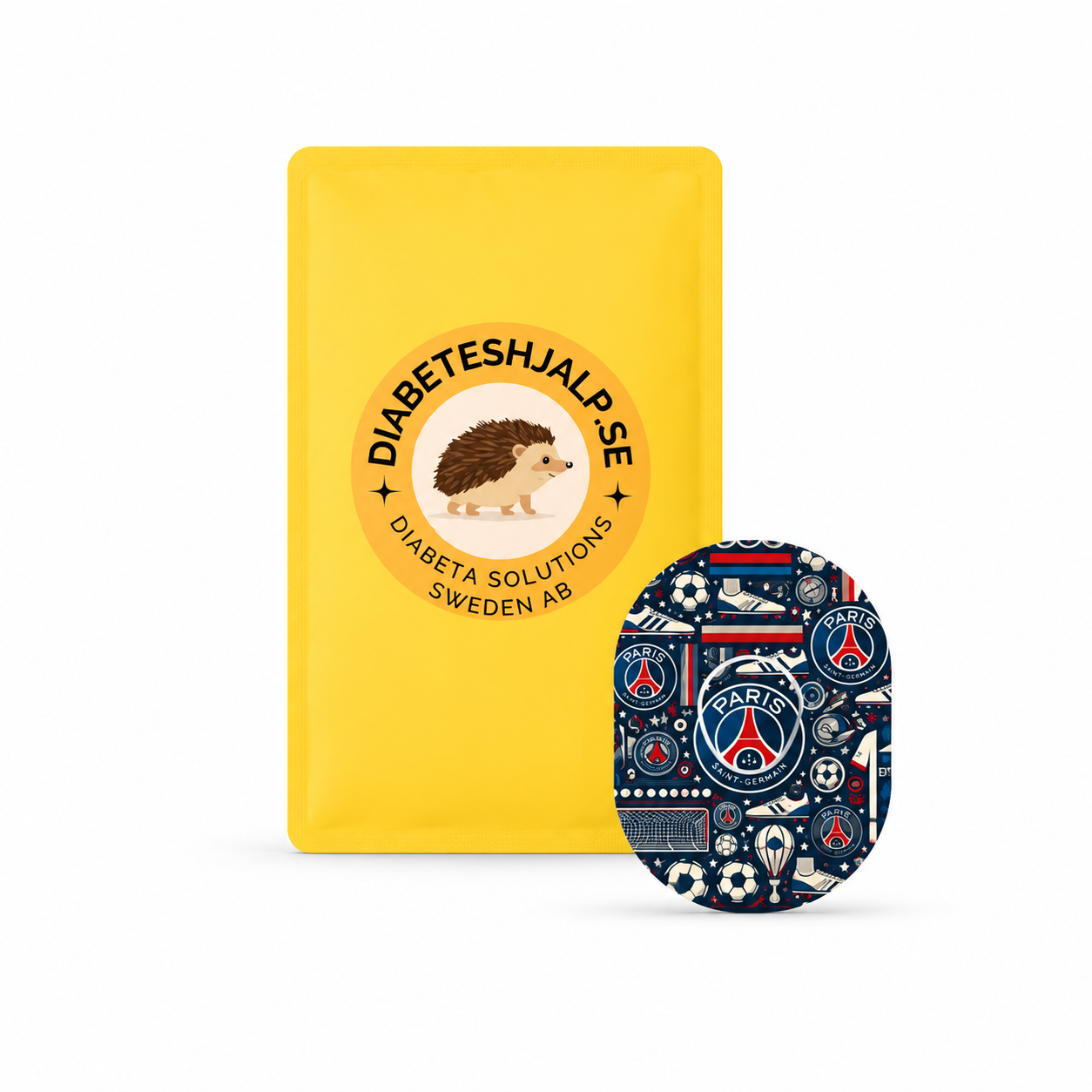 PSG Football CGM Patches for Dexcom G7 Sensor (10-pack) incl. Sensor Sticker