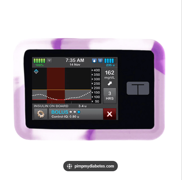 Diabeteshjalp Pumpskydd PumpCover – Silikonskydd för Insulinpump Tandem t:Slim X2