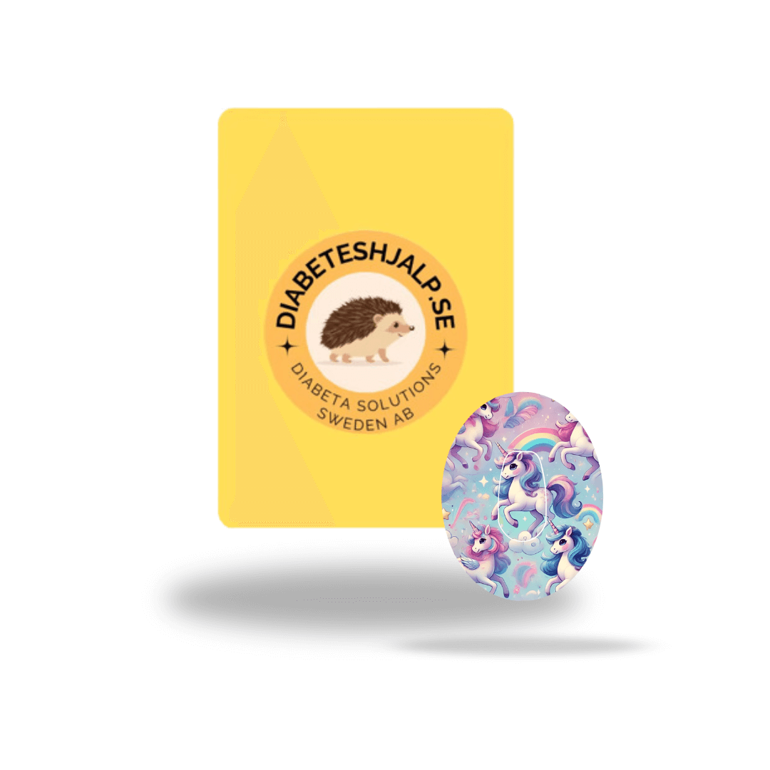 Unicorn Ponny CGM overpatches för Dexcom G6 inkl. Sensor Sticker.