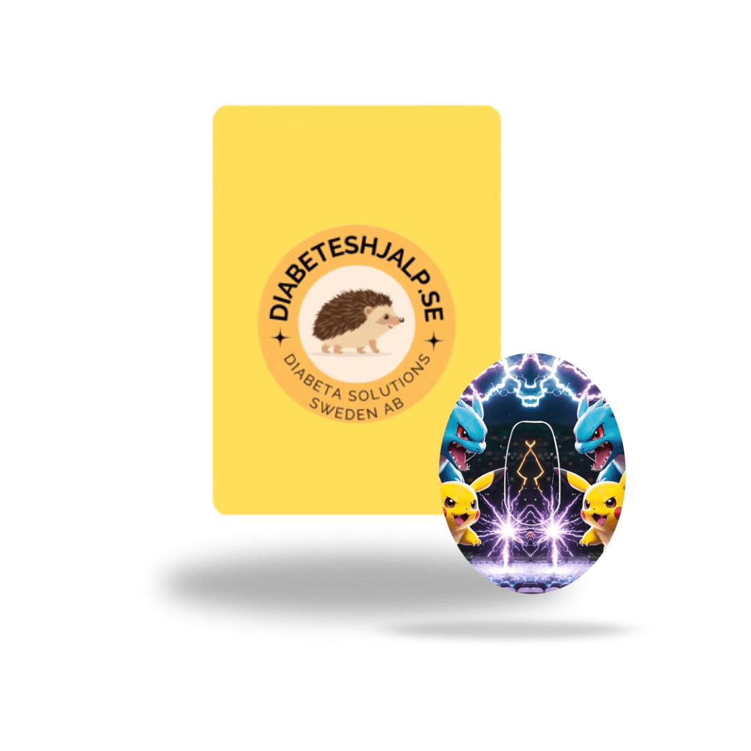 Pokémon CGM-Sensor overpatch Dexcom G6– inkl. Sensor Sticker.