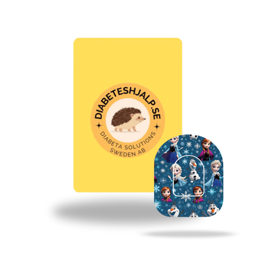 Frozen Overpatches för Omnipod 5 & Dash – inkl. Pumpsticker.