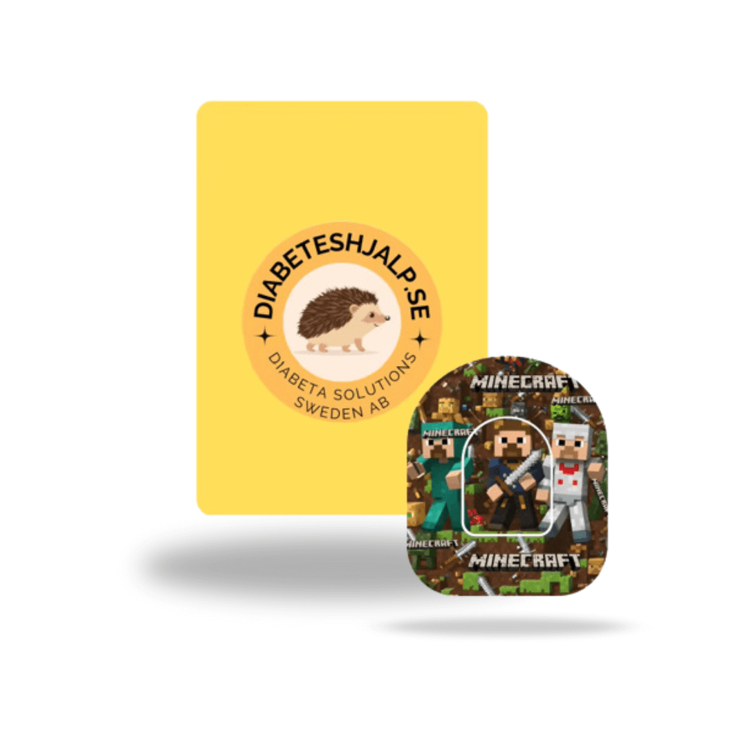 Minecraft Overpatches för Omnipod 5 & Dash Pump - ink pump sticker.