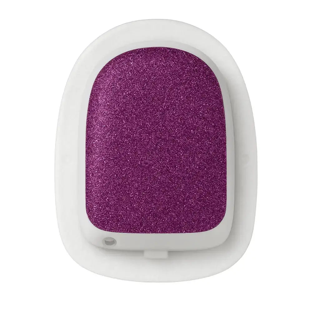 Lila Omnipod Glitterstickers för personlig stil och skydd av insulinpump