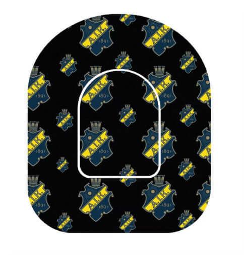 AIK Omnipod Overpatch med AIK-logotyp för extra stöd och sportig stil.
