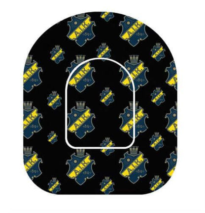 AIK Omnipod Overpatch med AIK-logotyp för extra stöd och sportig stil.