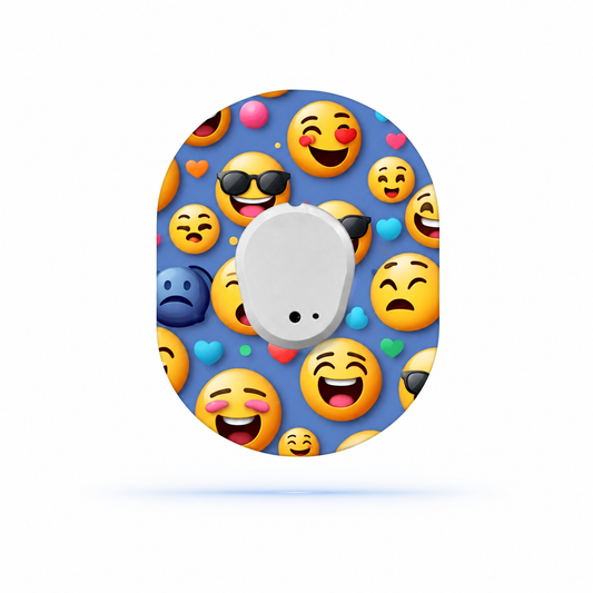 Dexcom G7 CGM-sensor overpatches – Smiley Emoji