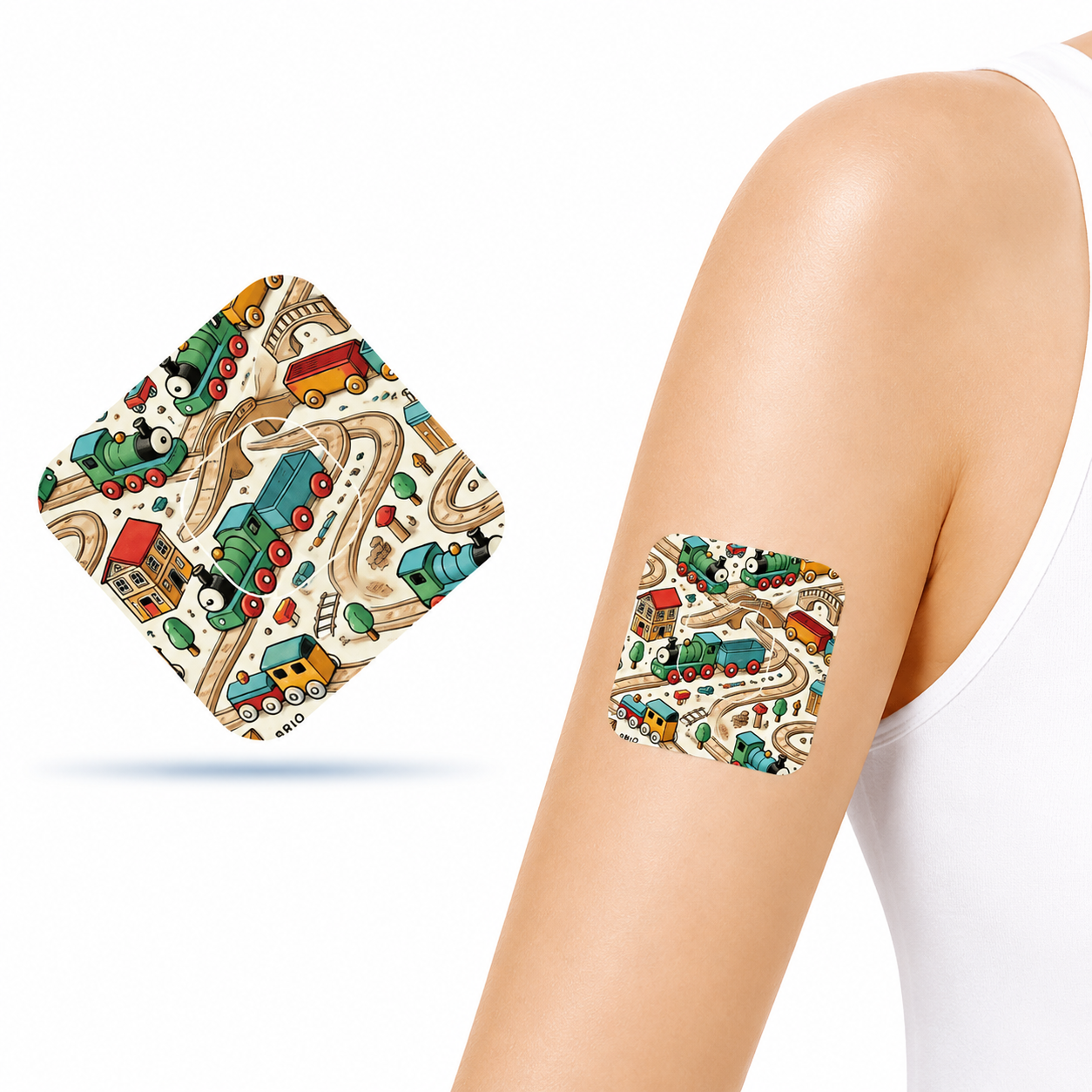 Brio Tåg CGM Patches för Medtronic Simplera sync inkl. Sensor Sticker