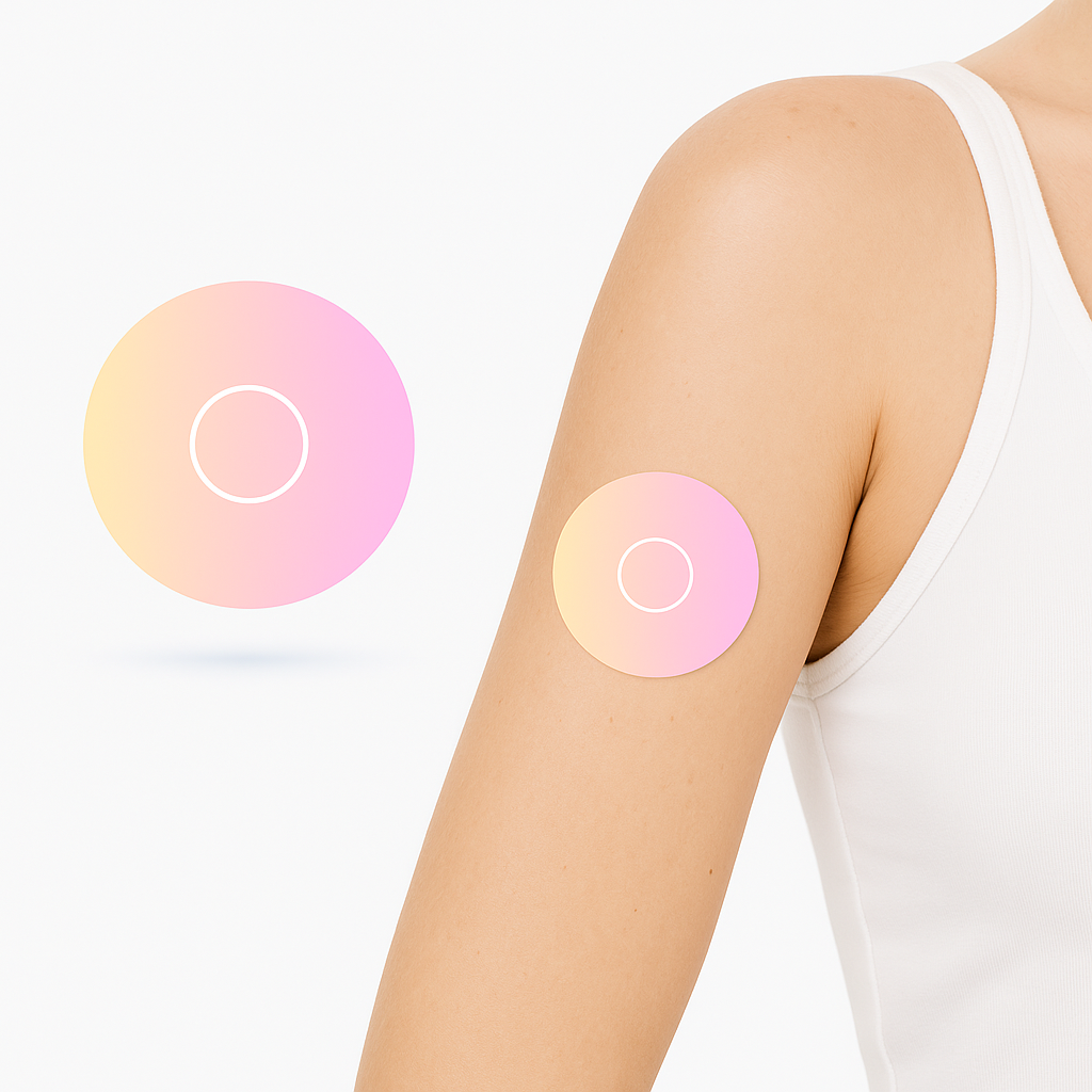 Pinkish CGM-Sensor Patch för Freestyle Libre 3 inkl. Sensor Sticker