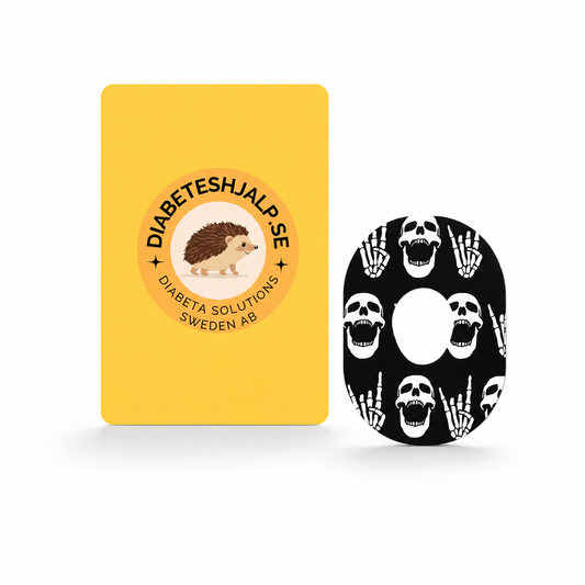 Dexcom G7 CGM-sensor overpatches – Rock'N'Roll Skull