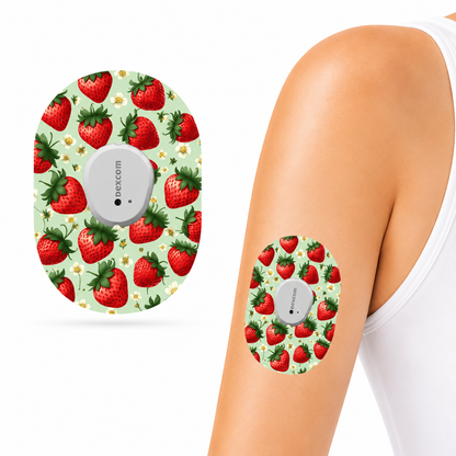 Dexcom G7 CGM-sensor overpatches – Strawberry