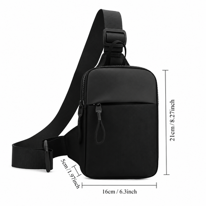 Sportig Crossbody-bag för Diabetesutrustning – Slitstarkt Nylon