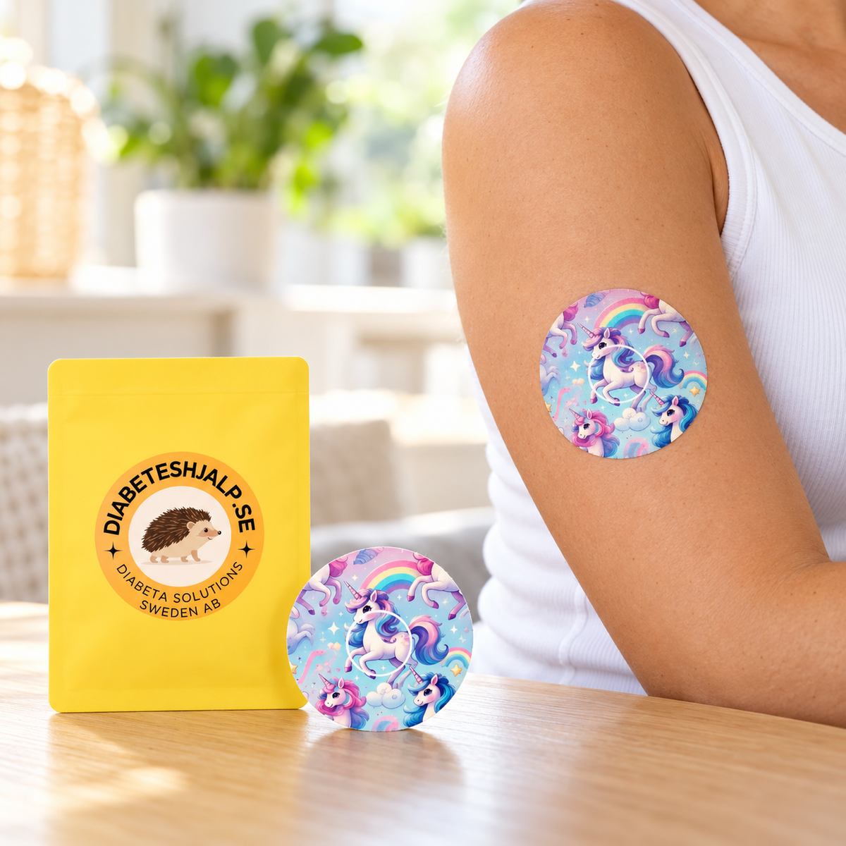 Unicorn Ponny CGM Patch för Freestyle Libre 3 inkl. Sensor Sticker