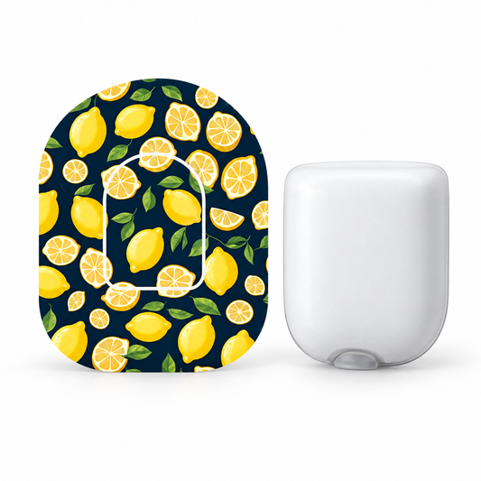Omnipod 5 Fixeringsplåster Lemon – Vattentåliga overpatches