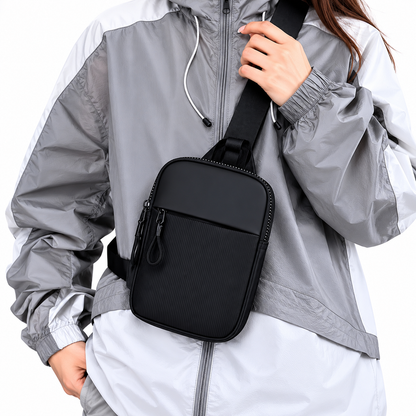 Sportig Crossbody-bag för Diabetesutrustning – Slitstarkt Nylon