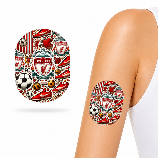 Dexcom G7 CGM-sensor overpatches – Liverpool FC inkl. Sensor Sticker
