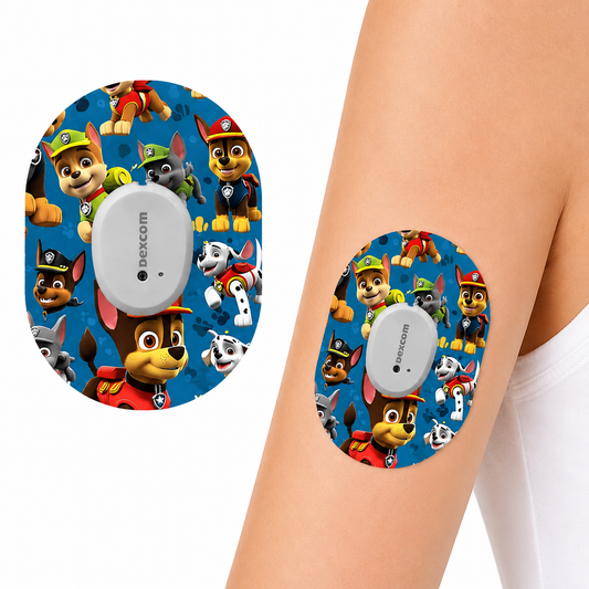 Dexcom G7 CGM-sensor overpatches – Paw Patrol