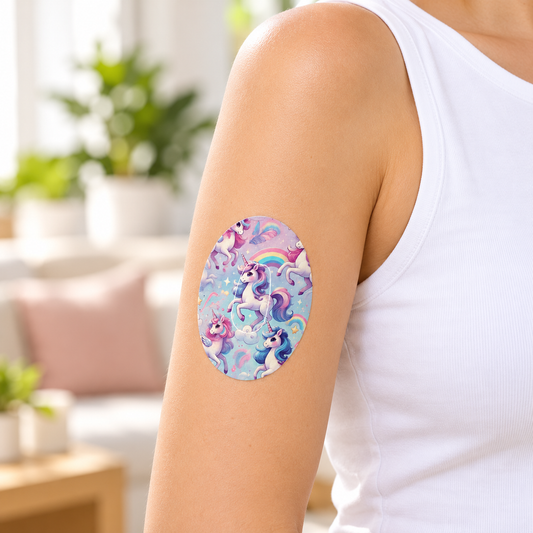 Unicorn Pony CGM Sensor Patch for Dexcom G6 (10-pack) incl. Sensor Sticker