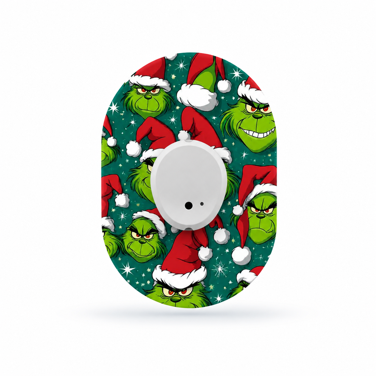 Dexcom G7 CGM-sensor overpatch – The Grinch Christmas inkl. Sensor Sticker