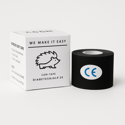 CGM-Tape Roll med CE-märkning för CGM-sensorpumps tejp för diabetiker, tryggt och hudvänligt fäste.