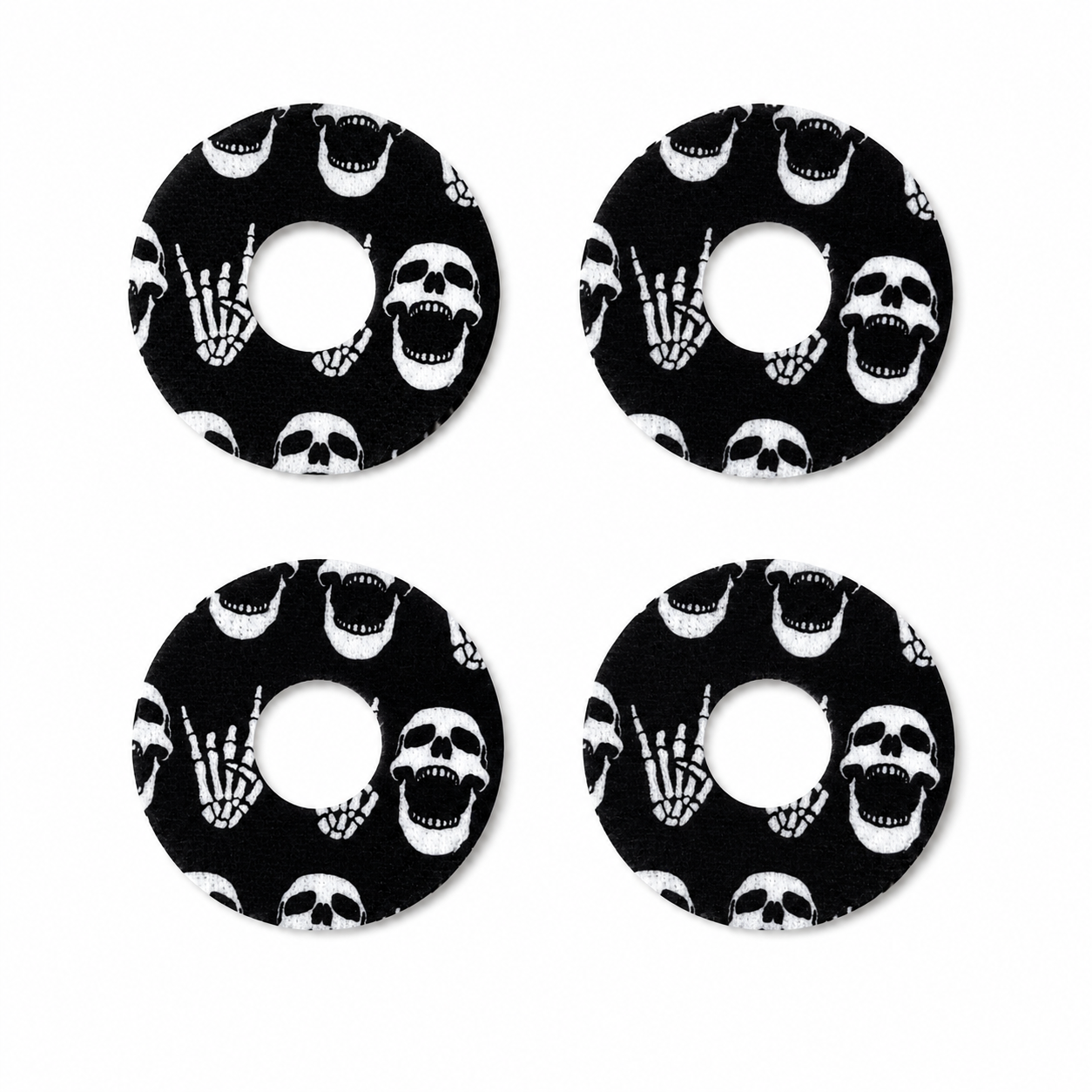 Freestyle Libre 3 Rock'N'Roll Skull CGM-sensor Overpatch