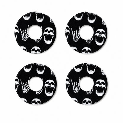 Freestyle Libre 3 Rock'N'Roll Skull CGM-sensor Overpatch