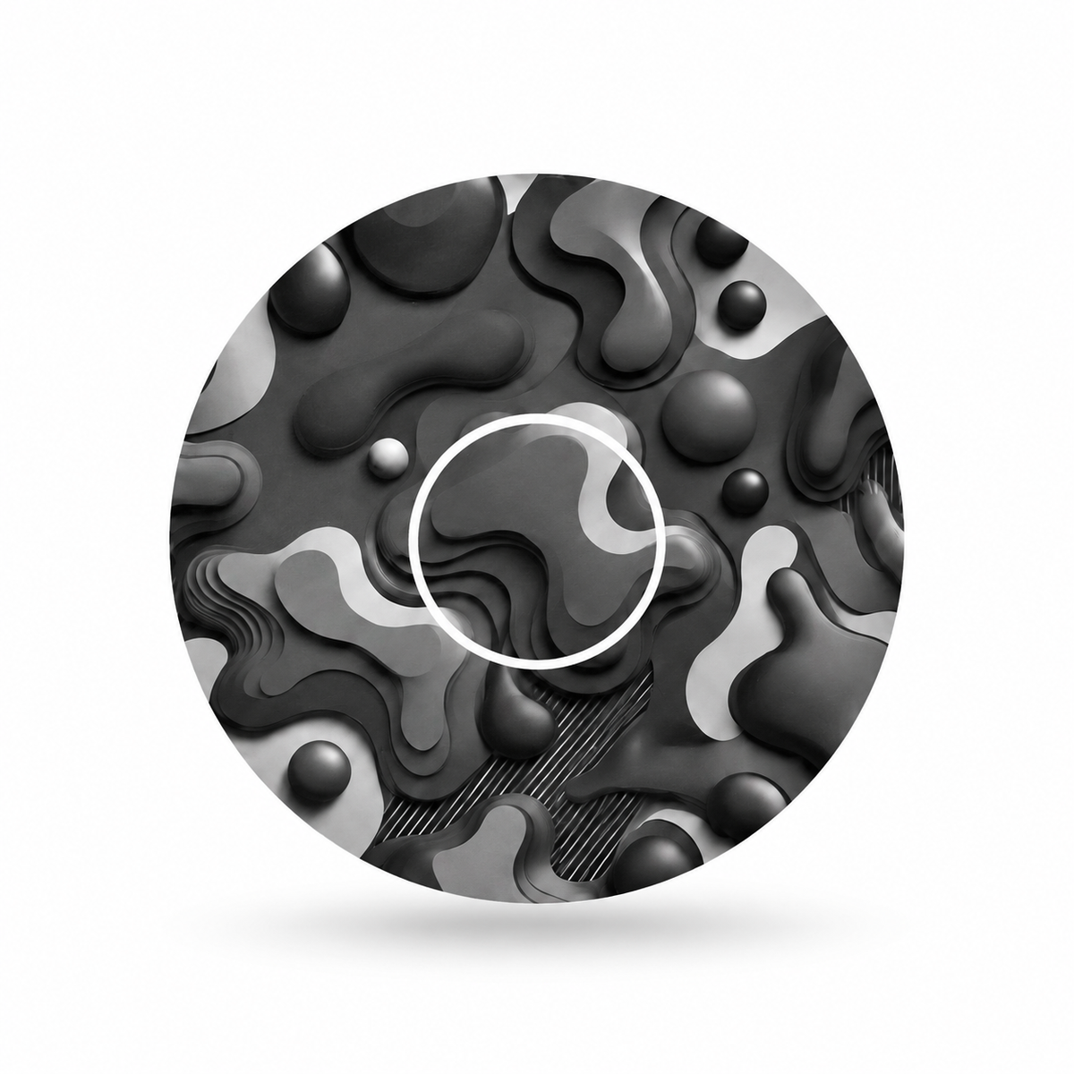 Freestyle Libre 3 CGM-sensor overpatches – Camouflage Grey inkl. Sensor Sticker