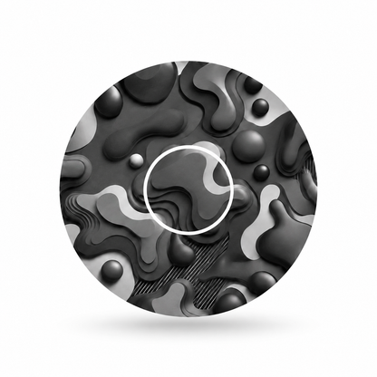 Freestyle Libre 3 CGM-sensor overpatches – Camouflage Grey inkl. Sensor Sticker