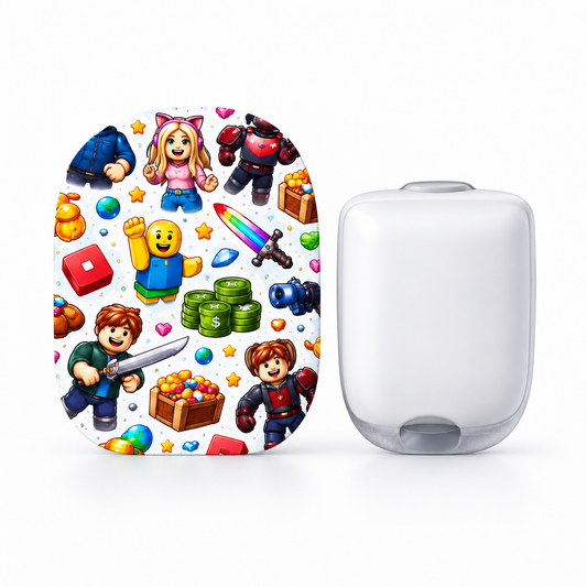 Omnipod 5 Fixeringsplåster Gaming Edition – Vattentåliga overpatches