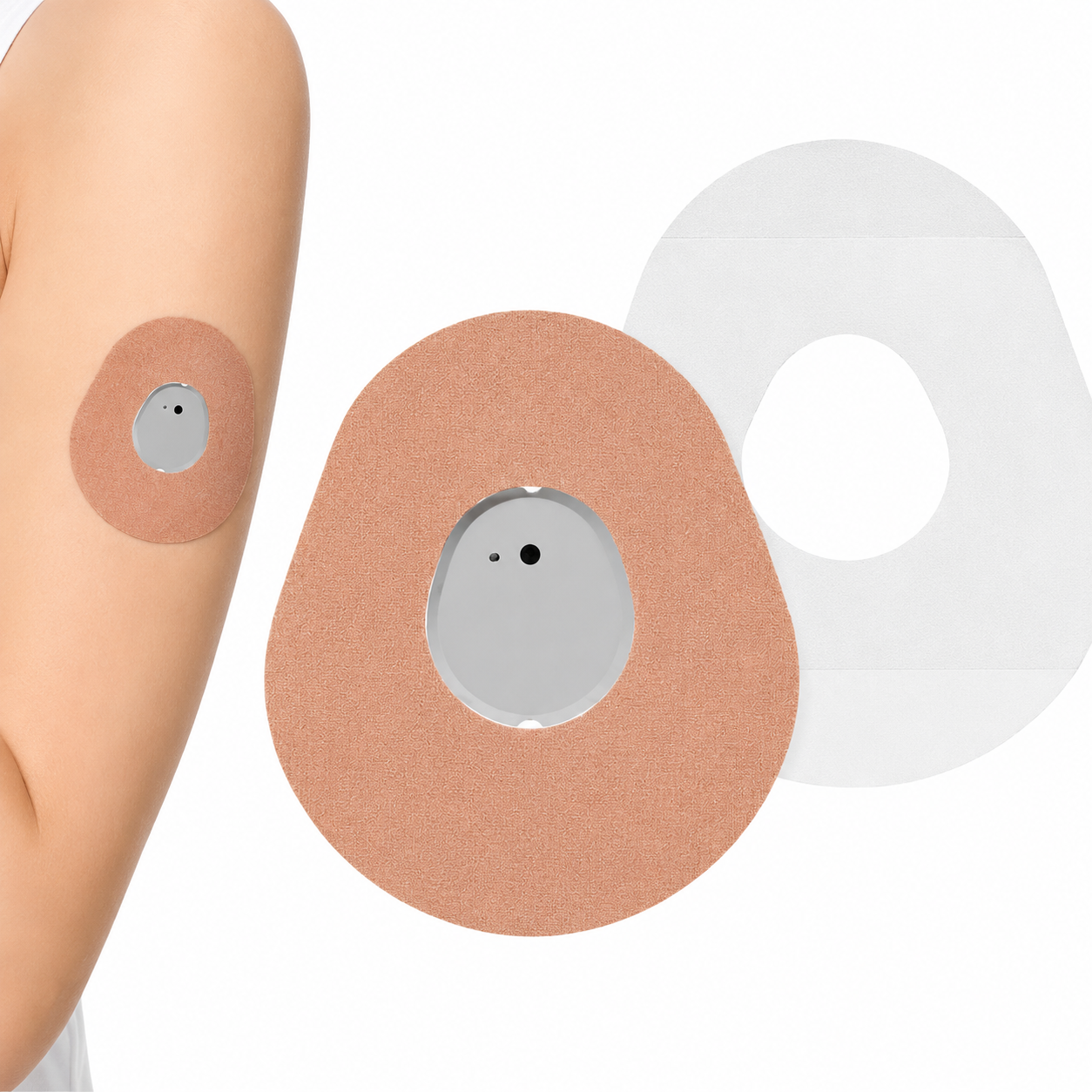 Sport CGM Sensor Patch Stayactive Beige for Dexcom one+ (10-Pack)