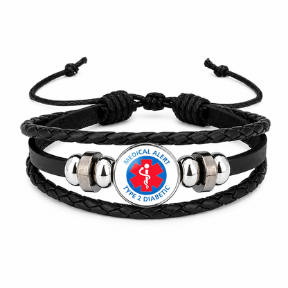 Diabeta Alert Bracelet - Type 1 and Type 2 Diabetes - wear with pride