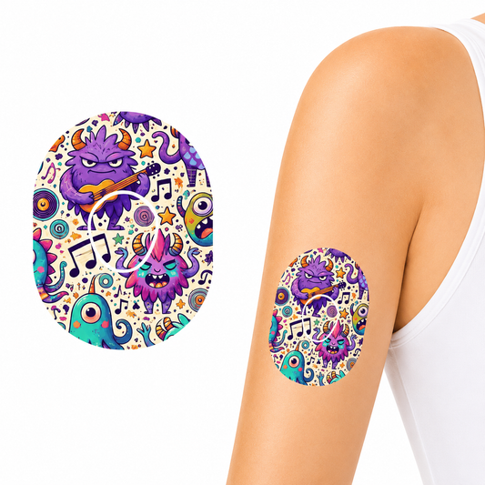 Dexcom G7 CGM-sensor overpatches – My Singing Monsters inkl. Sensor Sticker