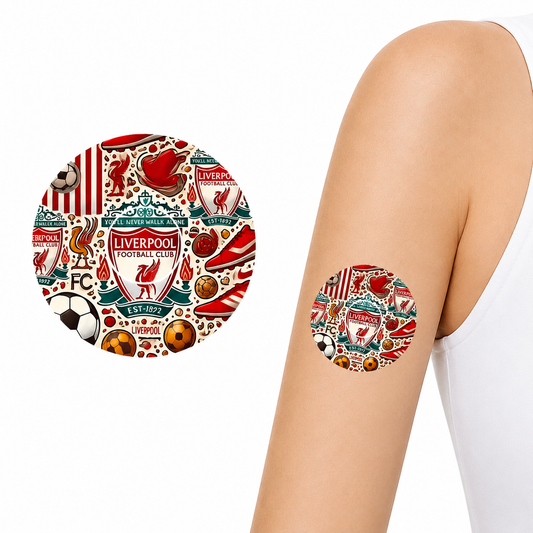 Liverpool fc CGM overpatches för Freestyle Libre 3 Ink Sensor Sticker