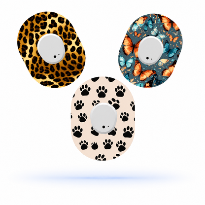 DiabetaGuard's - Animal MixPack CGM Sensor Patches Dexcom G7 (3-pack)