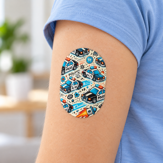 Polisbilar CGM overpatches för Dexcom one+ ink sensor sticker