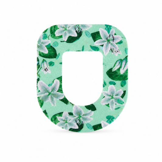 Omnipod Greenflower Overpatch – Vattentåligt fixeringsplåster.