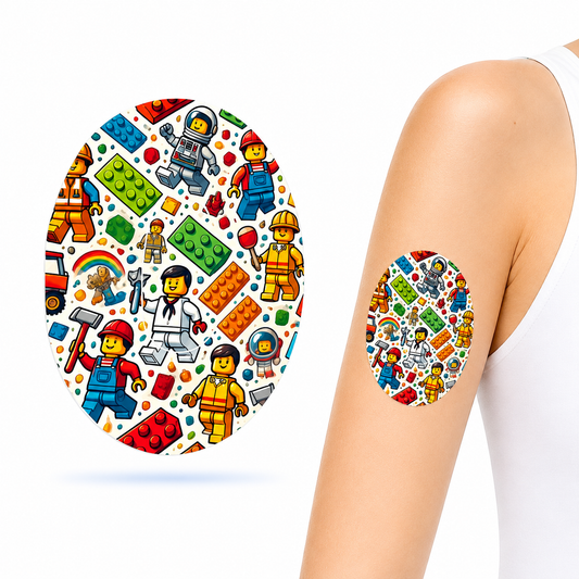 Lego Dexcom G6 CGM-sensor overpatches. ink Sensor sticker