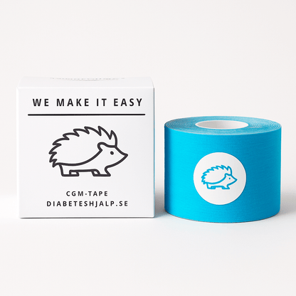 Diabeteshjalp tejp Tape Roll – Tryggt fäste för CGM-sensorer och pumpar
