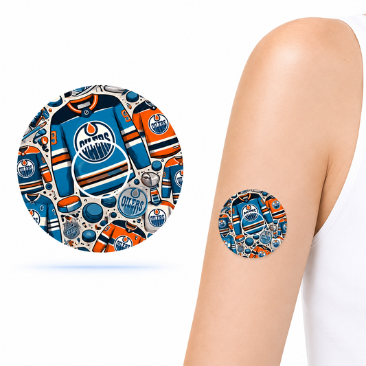 Freestyle Libre 3 CGM-sensor overpatches – Edmonton Oilers inkl. Sensor Sticker