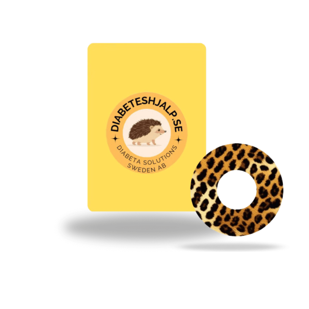 Freestyle Libre 1 & 2 Leopardmönster CGM-Sensor overpatch från Diabeteshjälp.se