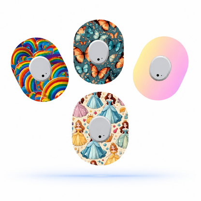 Dexcom G7 CGM-sensor overpatches – Princess MixPack (4-pack)