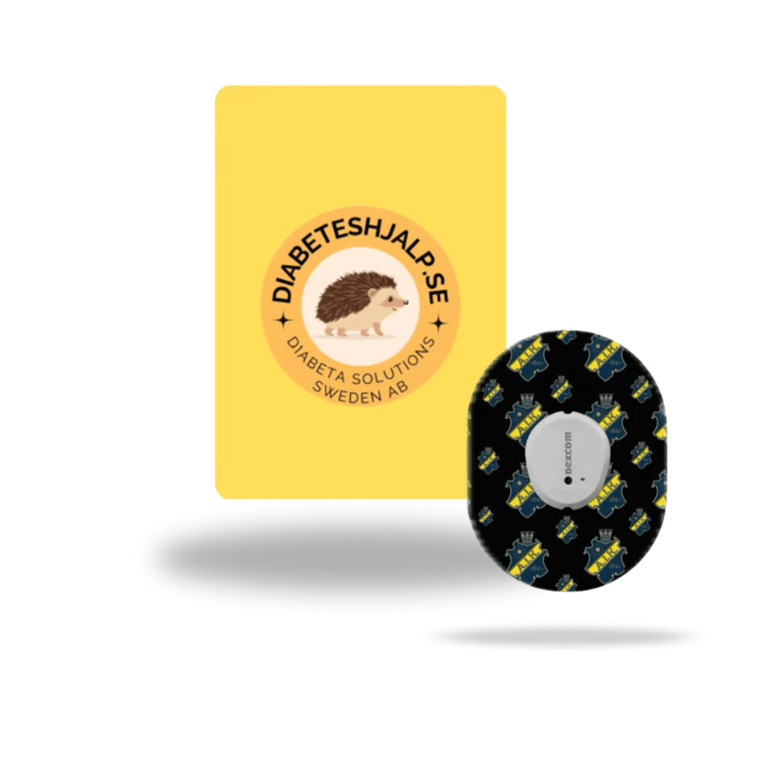 Dexcom G7 AIK fotboll Sport CGM-sensor overpatches.