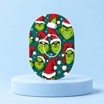 Dexcom G7 CGM-sensor overpatch – The Grinch Christmas inkl. Sensor Sticker